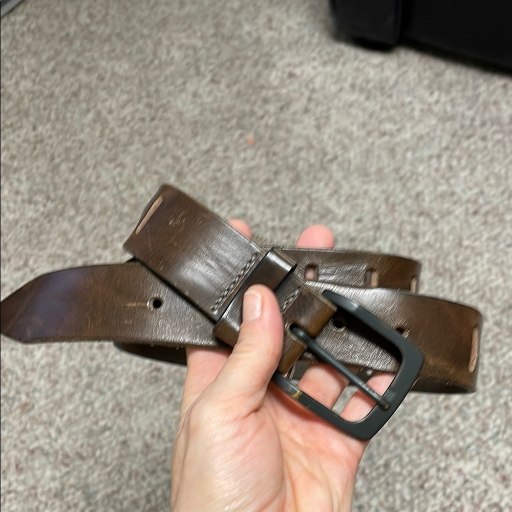 Brave Brown Leather Belt